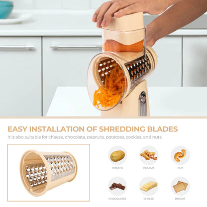 5 in 1 Gourmet Rotary Cheese Grater