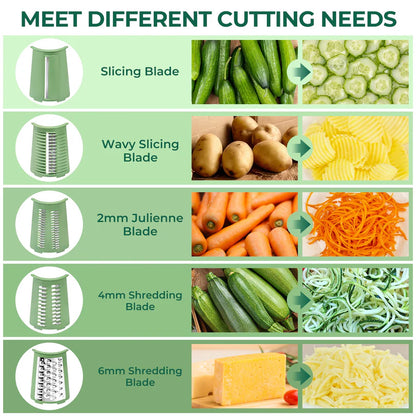 5 in 1 Gourmet Rotary Cheese Grater