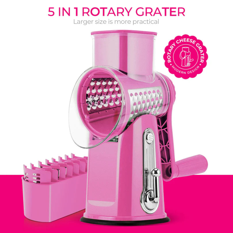 5 in 1 Gourmet Rotary Cheese Grater